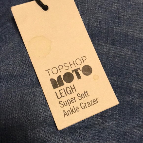 TOP SHOP LEIGH DISTRESSED JEANS - Picture 2 of 3
